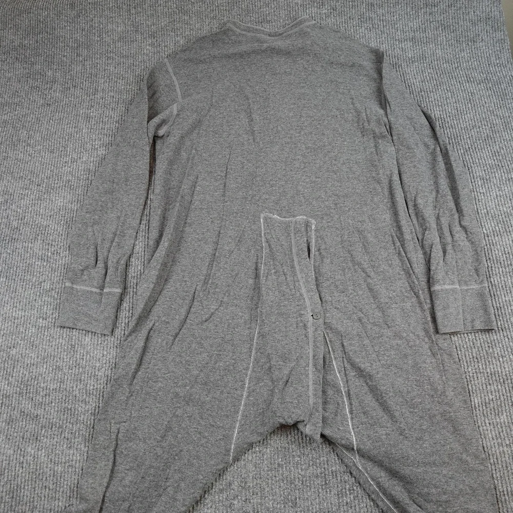 L.L. Bean Union Suit Mens XL Tall Gray Thermal Underwear Canada Long Johns